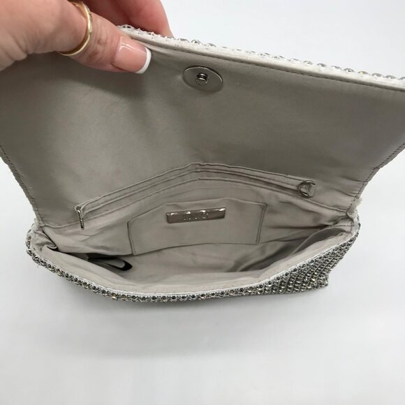 I.N.C. International Concepts Silver Mesh Prudence Convertible Clutch - Picture 10 of 10